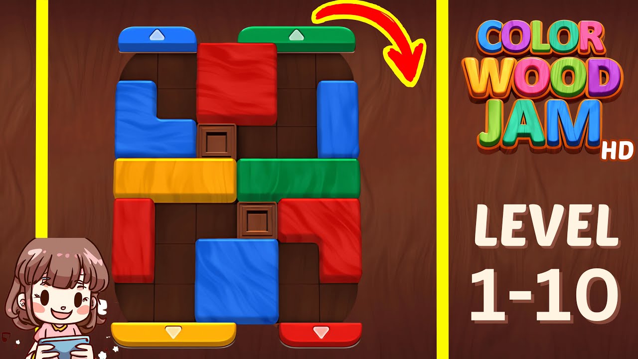 Color Wood Jam Level 1: Color Wood Jam Level 1-10