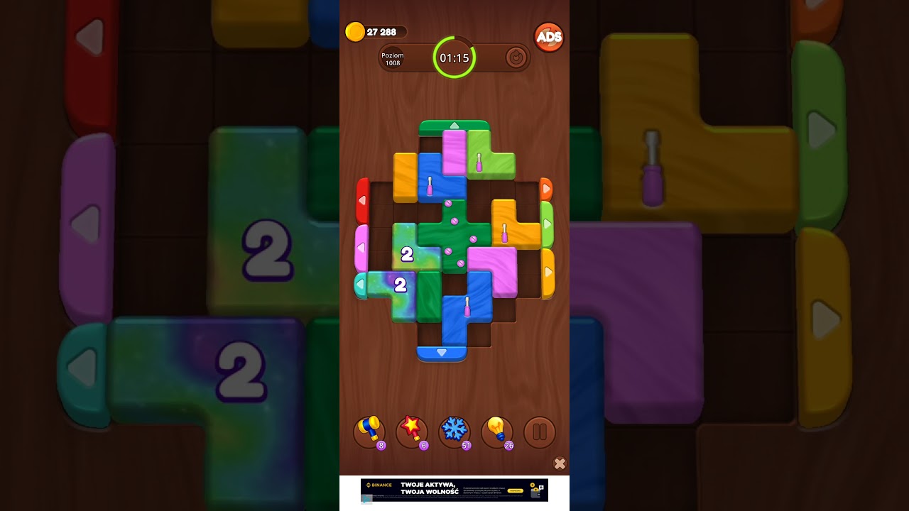 Color Wood Jam Level 1008: Color Wood Jam Level 1008