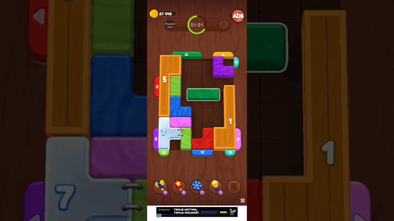 Color Wood Jam Level 1011: Color Wood Jam Level 1011