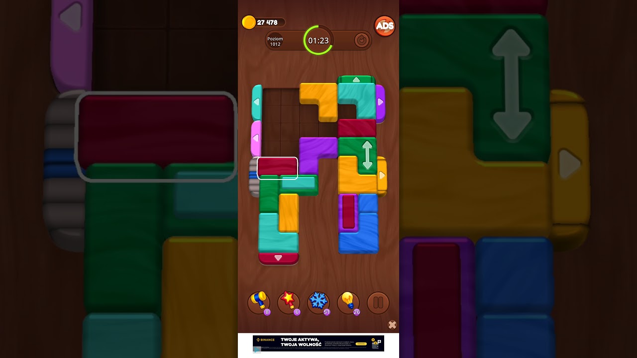 Color Wood Jam Level 1012: Color Wood Jam Level 1012