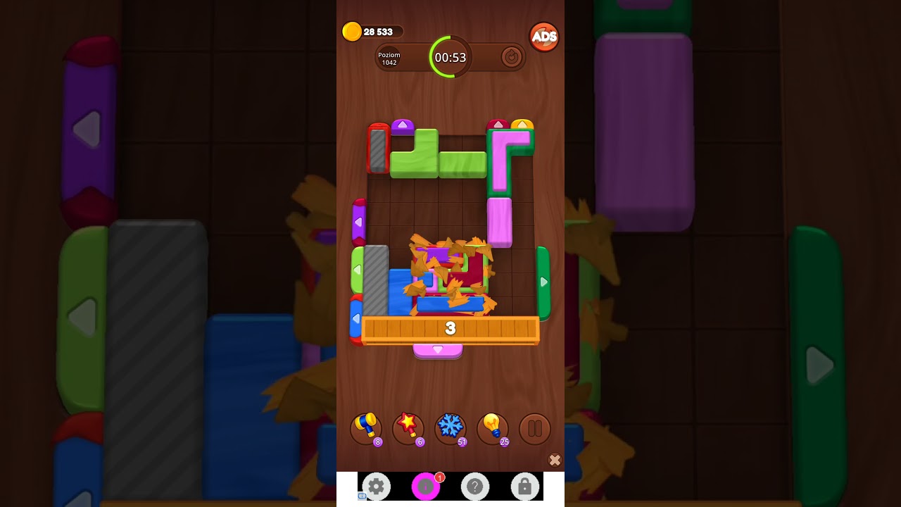 Color Wood Jam Level 1042: Color Wood Jam Level 1042