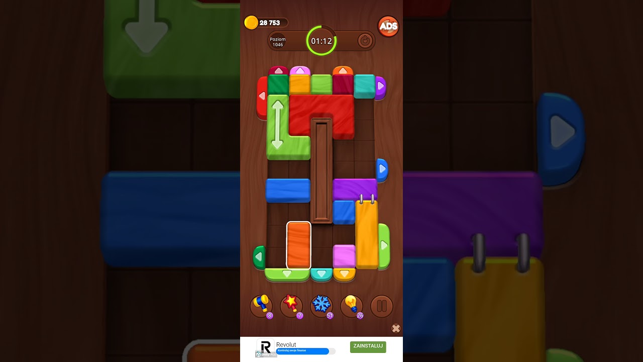 Color Wood Jam Level 1046: Color Wood Jam Level 1046