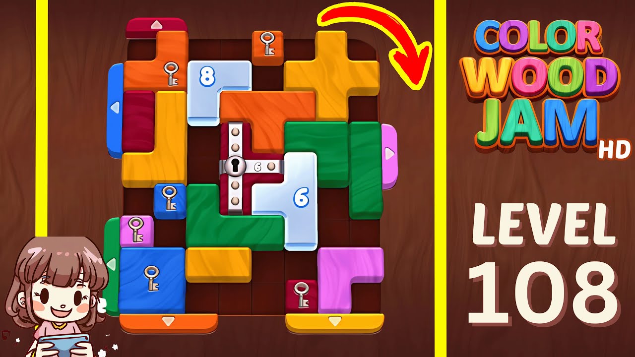 Color Wood Jam Level 108: Color Wood Jam Level 108