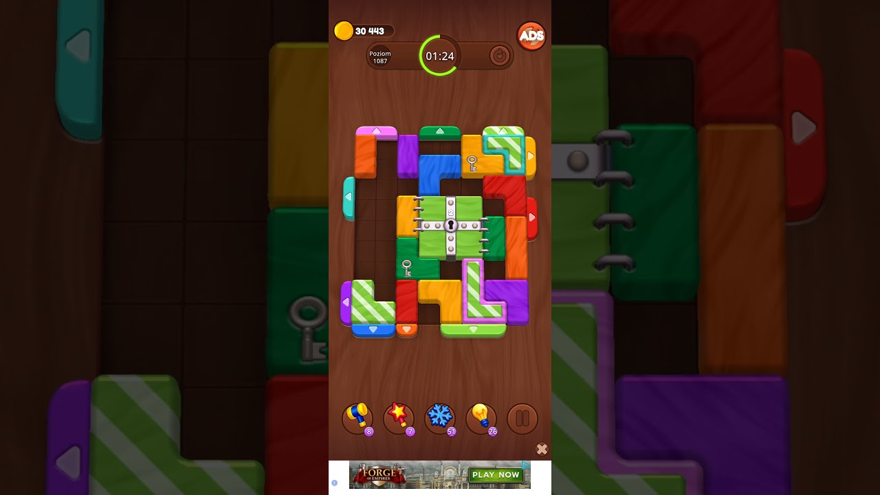 Color Wood Jam Level 1087: Color Wood Jam Level 1087