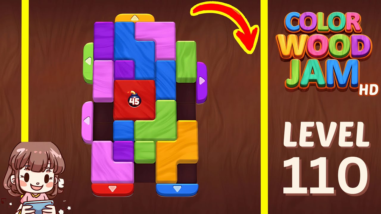 Color Wood Jam Level 110: Color Wood Jam Level 110