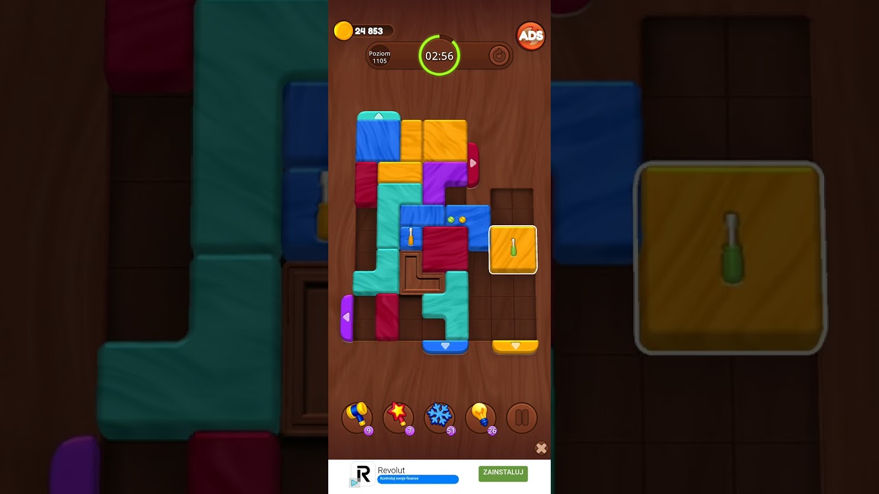 Color Wood Jam Level 1105: Color Wood Jam Level 1105