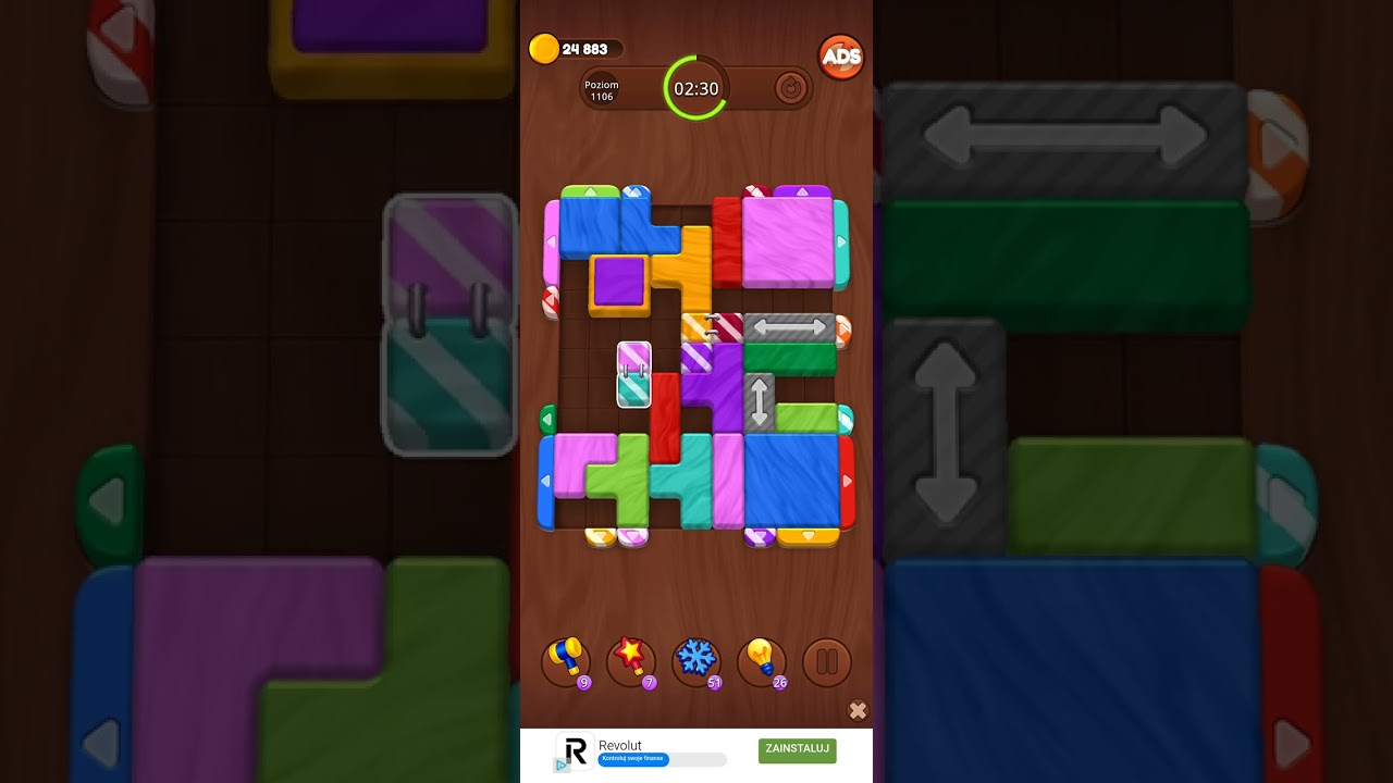 Color Wood Jam Level 1106: Color Wood Jam Level 1106