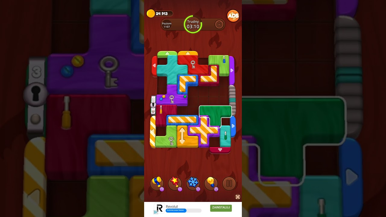 Color Wood Jam Level 1107: Color Wood Jam Level 1107