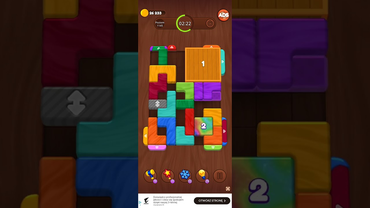 Color Wood Jam Level 1145: Color Wood Jam Level 1145