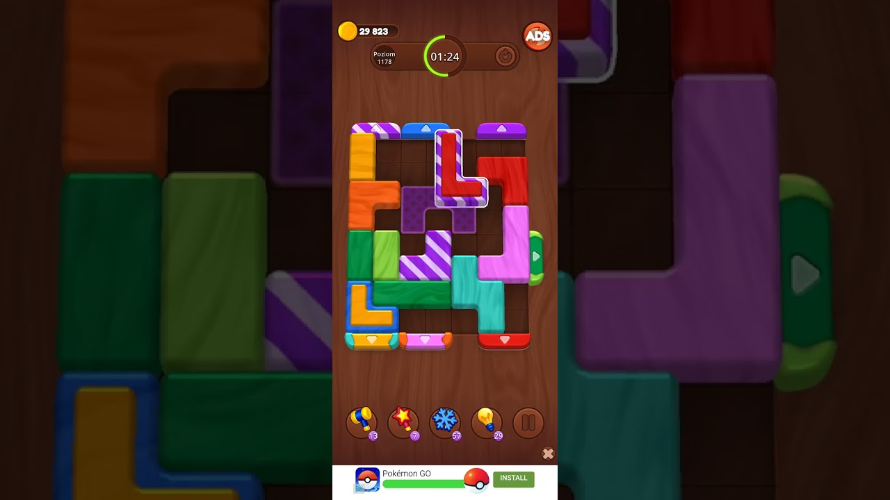 Color Wood Jam Level 1178: Color Wood Jam Level 1178