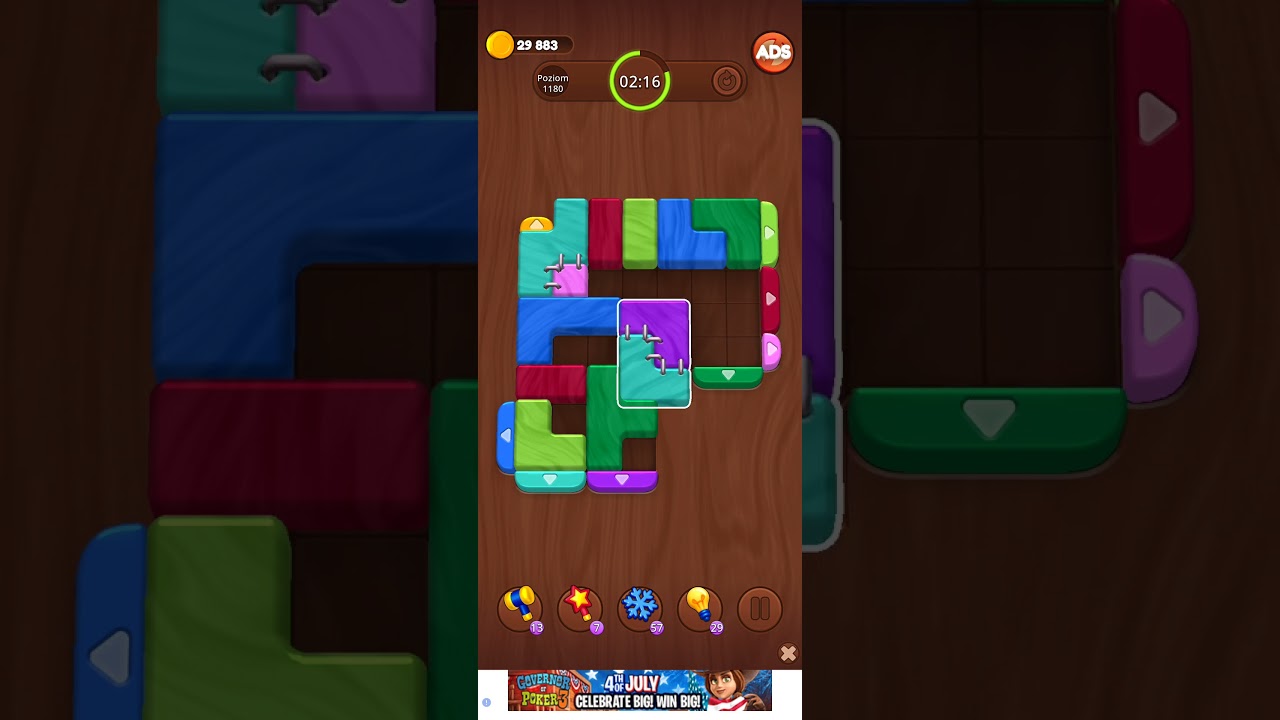 Color Wood Jam Level 1180: Color Wood Jam Level 1180