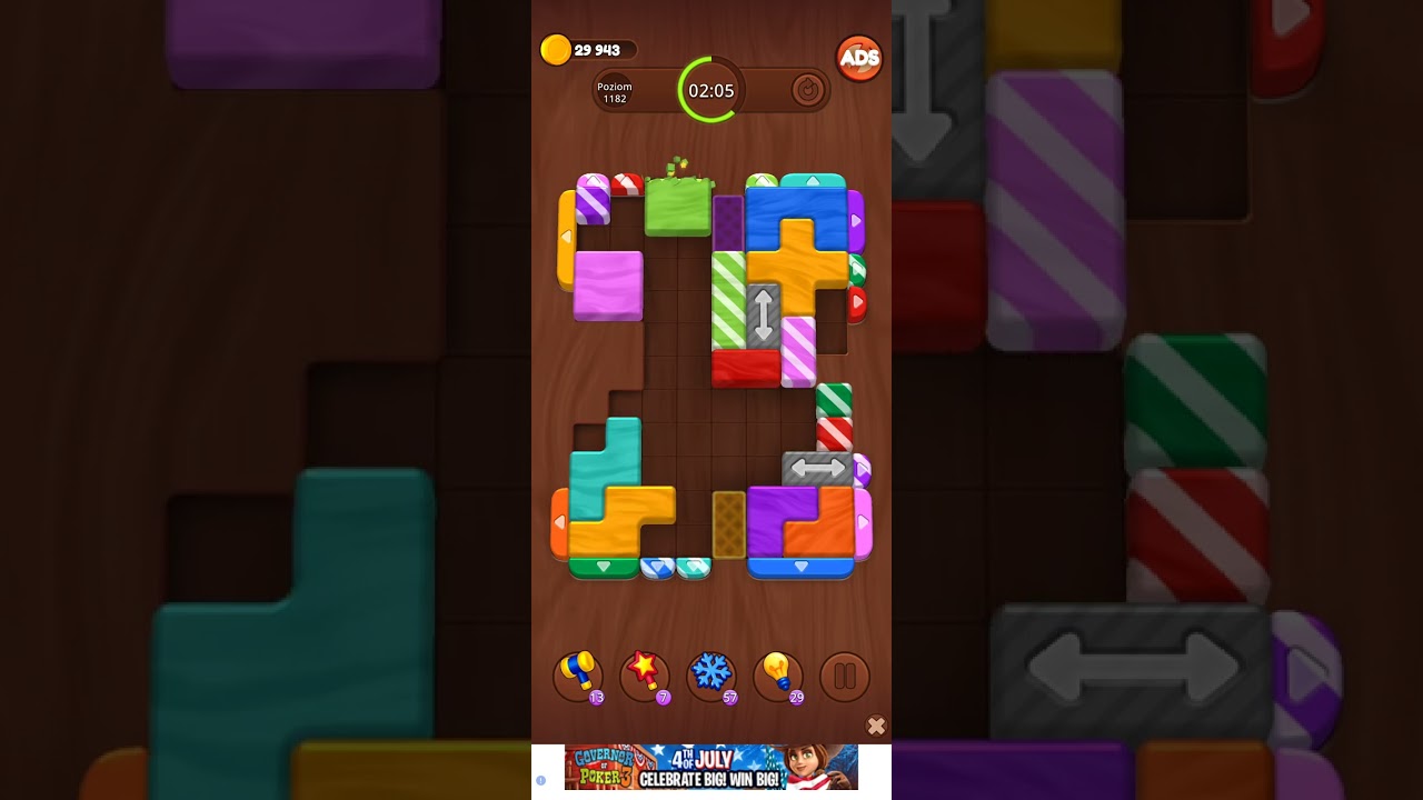 Color Wood Jam Level 1182: Color Wood Jam Level 1182