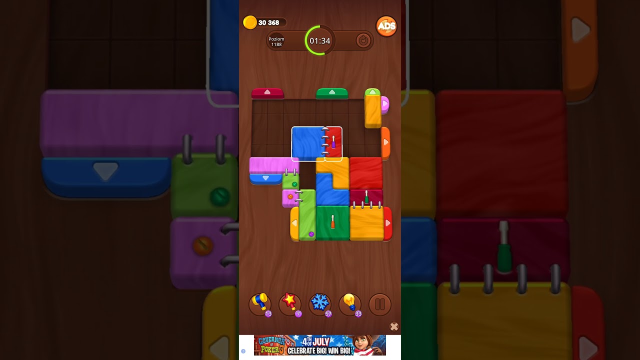 Color Wood Jam Level 1188: Color Wood Jam Level 1188