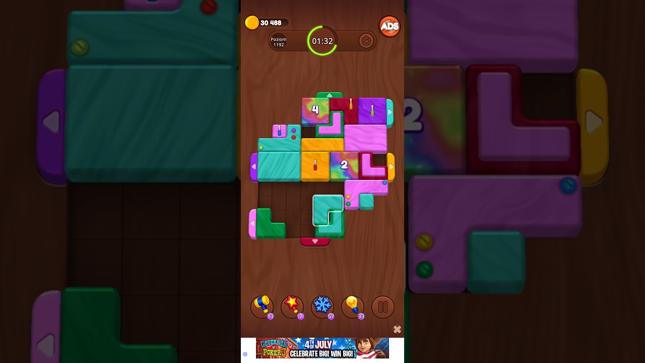 Color Wood Jam Level 1192: Color Wood Jam Level 1192
