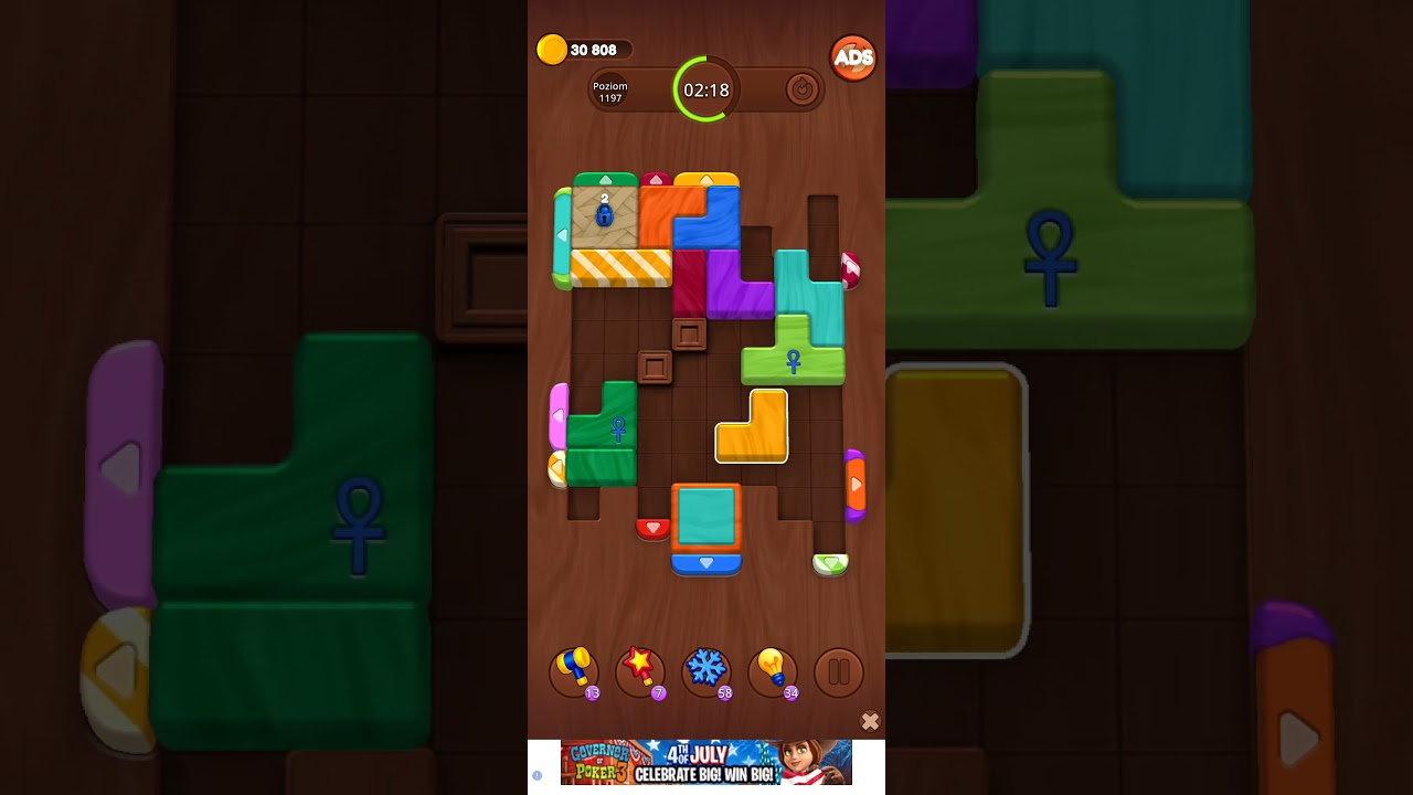 Color Wood Jam Level 1197: Color Wood Jam Level 1197