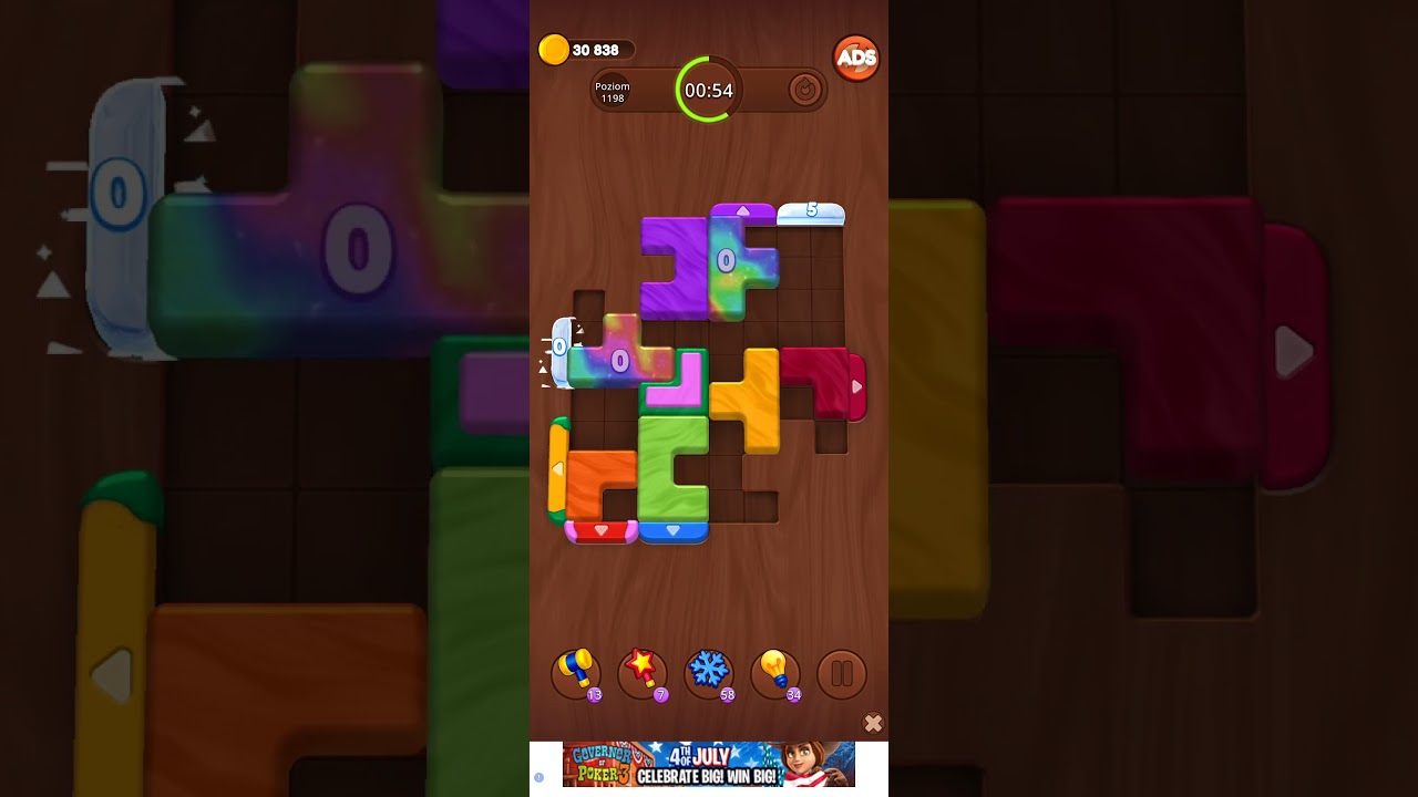 Color Wood Jam Level 1198: Color Wood Jam Level 1198