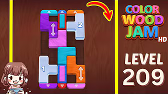Color Wood Jam Level 209: Color Wood Jam Level 209