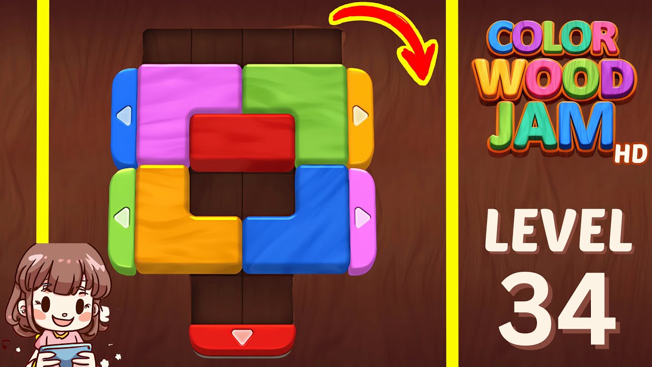 Color Wood Jam Level 34: Color Wood Jam Level 34