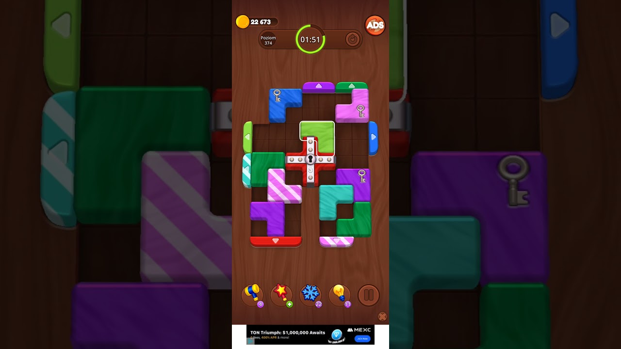 Color Wood Jam Level 374: Color Wood Jam Level 374
