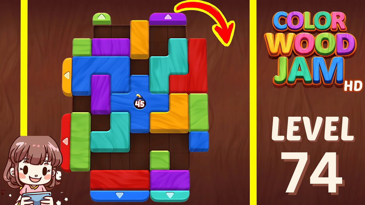 Color Wood Jam Level 74: Color Wood Jam Level 74