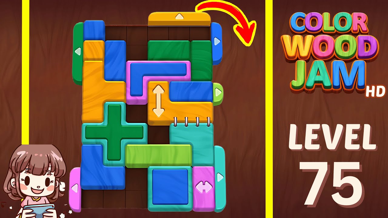 Color Wood Jam Level 75: Color Wood Jam Level 75
