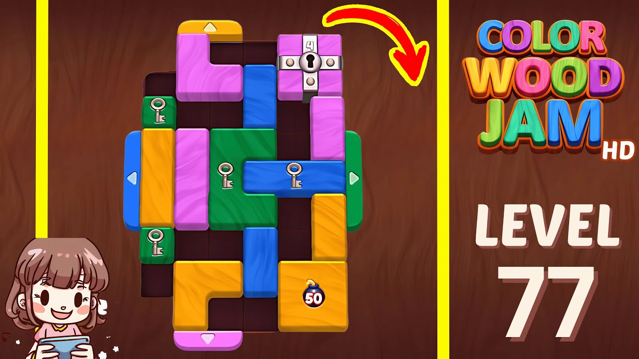 Color Wood Jam Level 77: Color Wood Jam Level 77