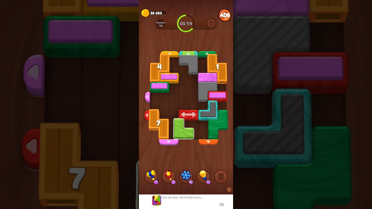 Color Wood Jam Level 780: Color Wood Jam Level 780