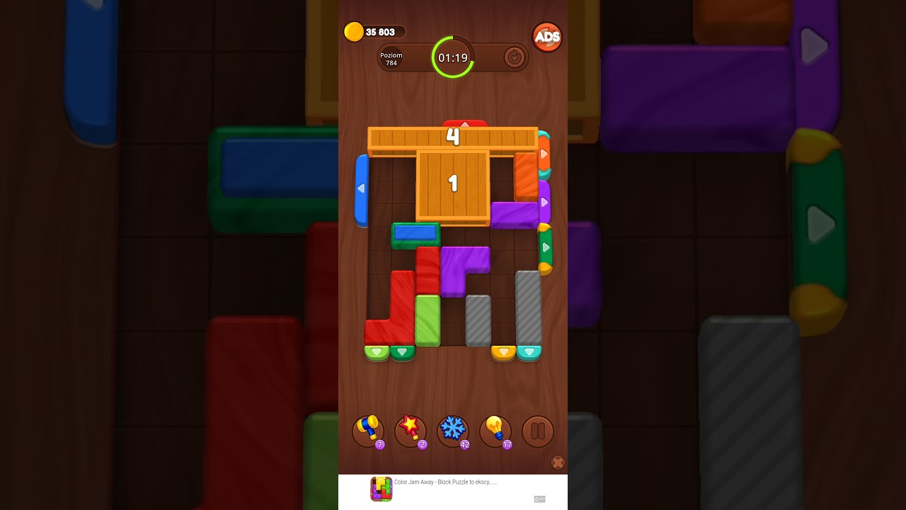 Color Wood Jam Level 784: Color Wood Jam Level 784