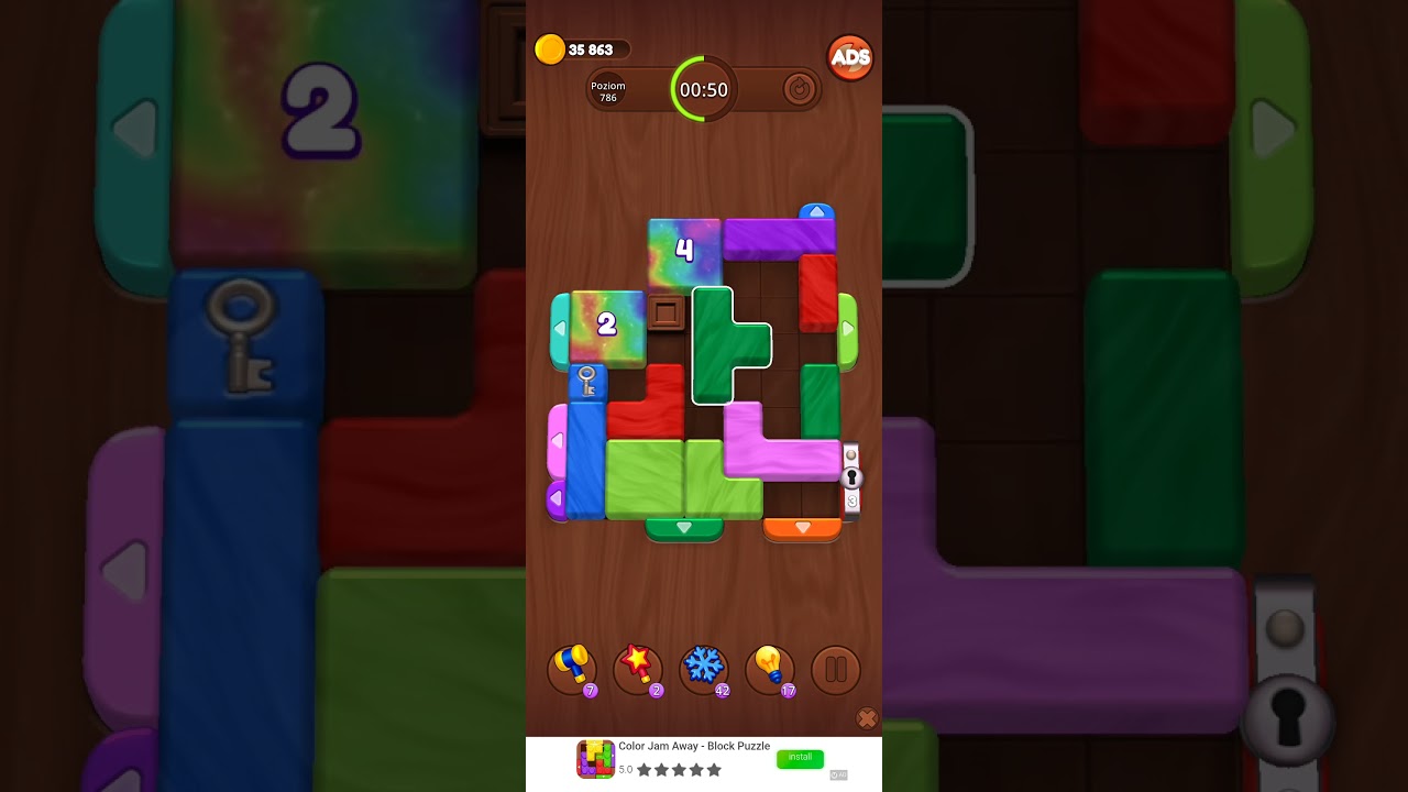 Color Wood Jam Level 786: Color Wood Jam Level 786
