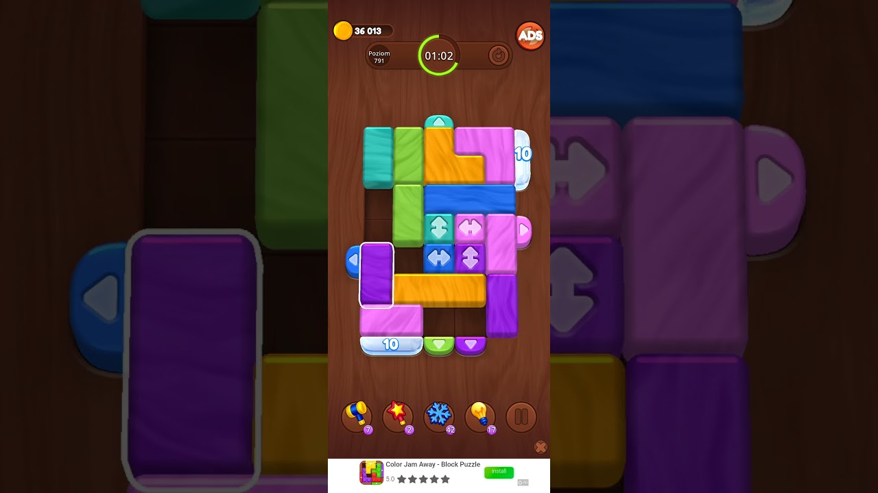 Color Wood Jam Level 791: Color Wood Jam Level 791