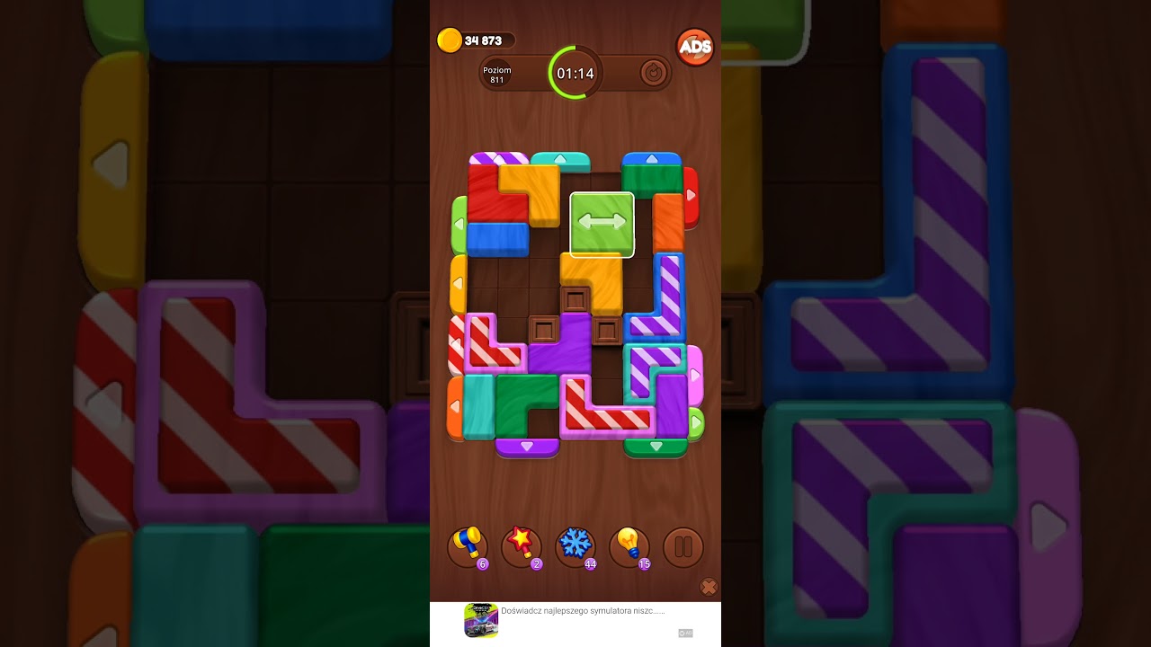 Color Wood Jam Level 811: Color Wood Jam Level 811