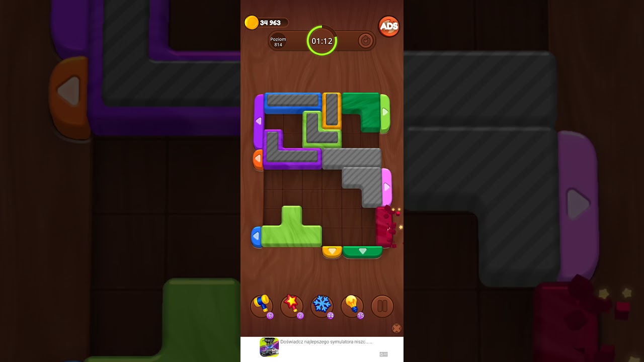 Color Wood Jam Level 814: Color Wood Jam Level 814