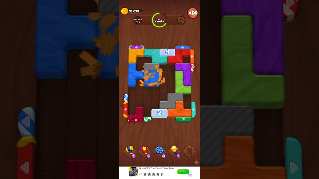 Color Wood Jam Level 816: Color Wood Jam Level 816