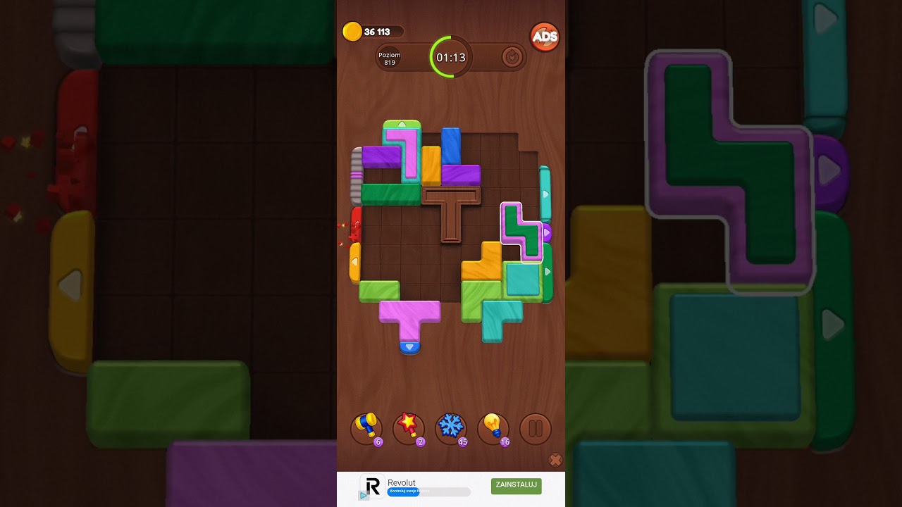 Color Wood Jam Level 819: Color Wood Jam Level 819