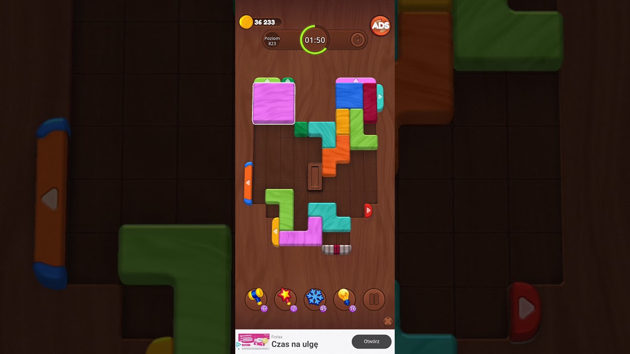 Color Wood Jam Level 823: Color Wood Jam Level 823