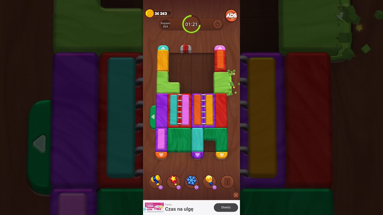 Color Wood Jam Level 824: Color Wood Jam Level 824