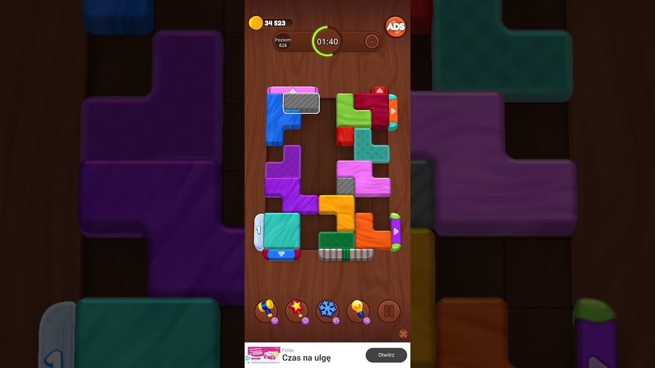 Color Wood Jam Level 826: Color Wood Jam Level 826