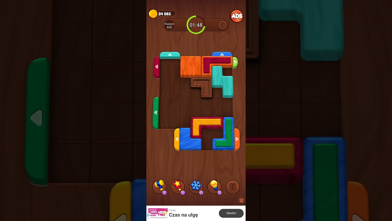Color Wood Jam Level 828: Color Wood Jam Level 828