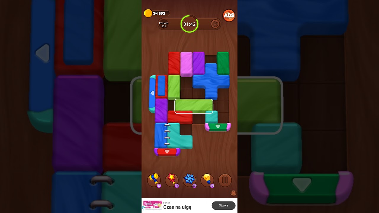 Color Wood Jam Level 831: Color Wood Jam Level 831