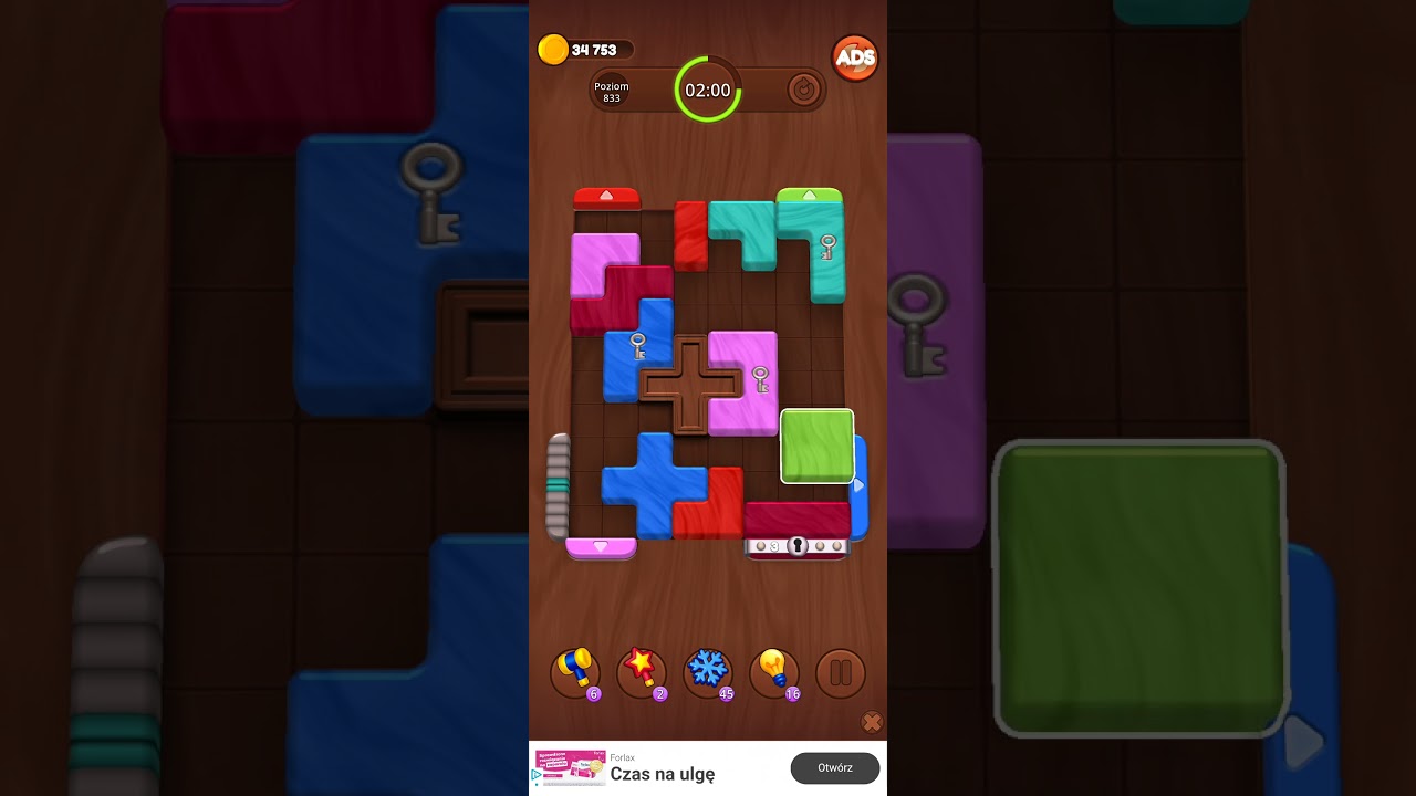Color Wood Jam Level 833: Color Wood Jam Level 833