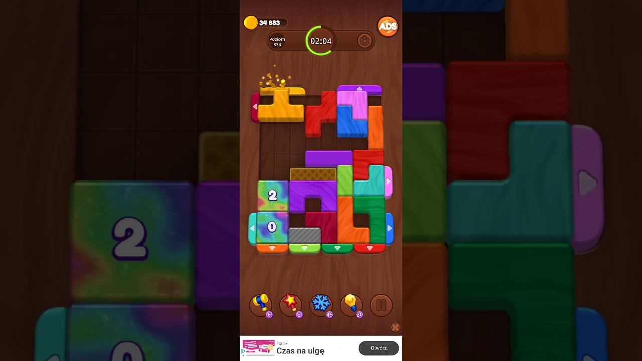 Color Wood Jam Level 834: Color Wood Jam Level 834