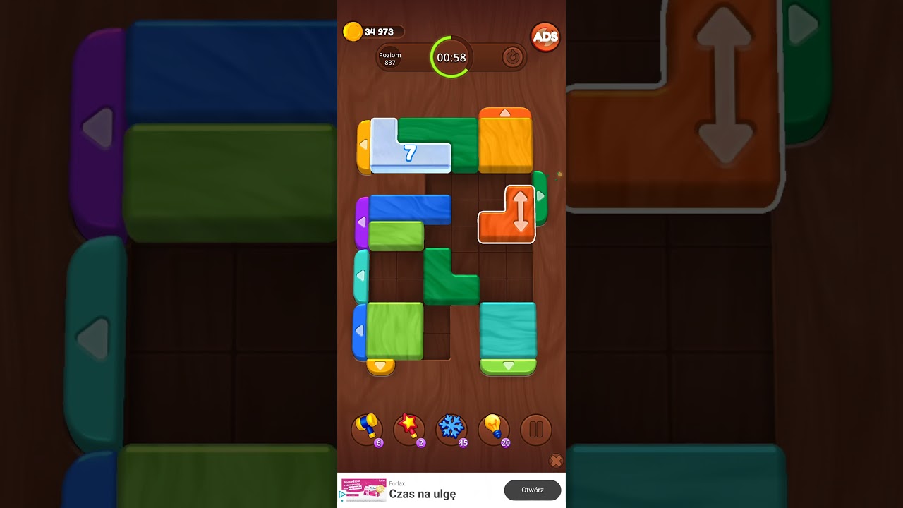 Color Wood Jam Level 837: Color Wood Jam Level 837