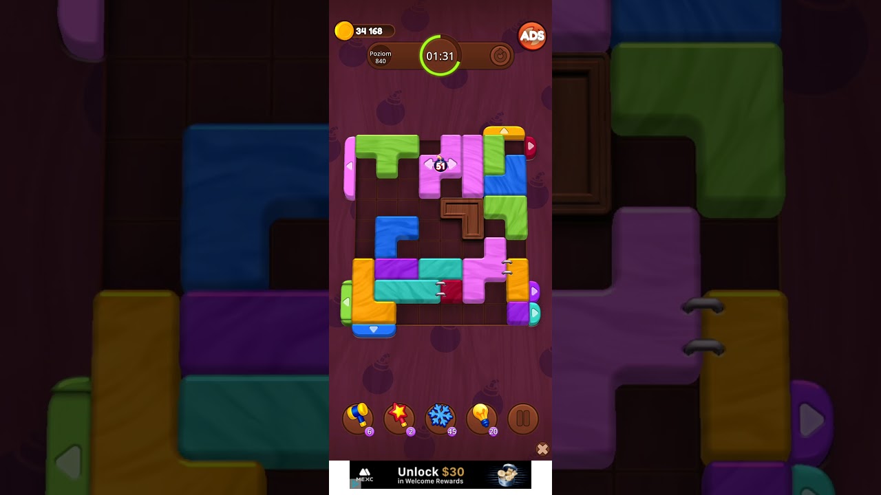 Color Wood Jam Level 840: Color Wood Jam Level 840