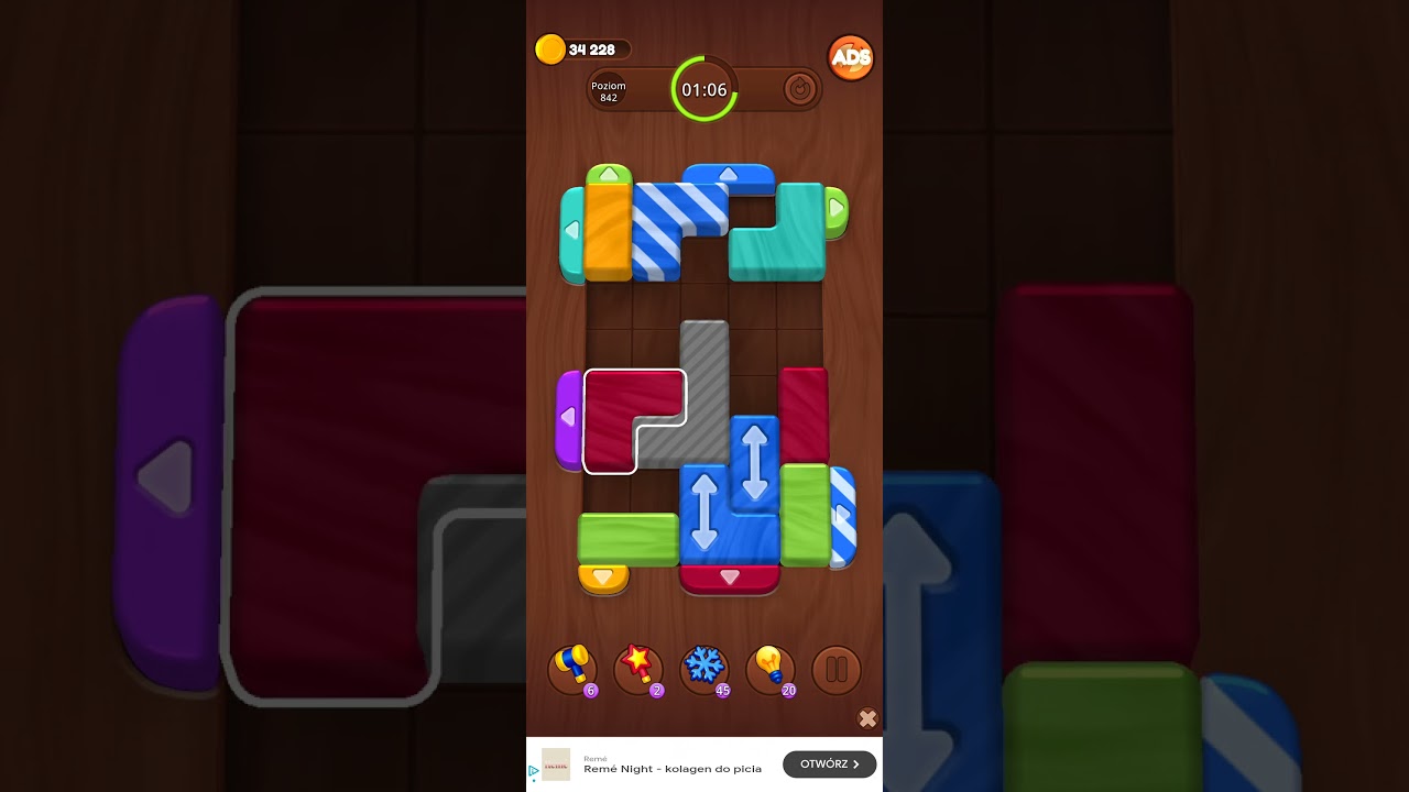 Color Wood Jam Level 842: Color Wood Jam Level 842
