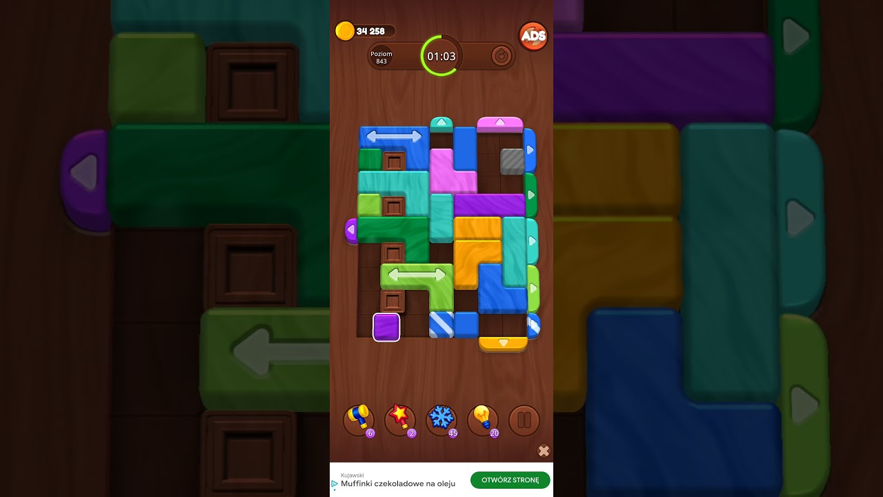 Color Wood Jam Level 843: Color Wood Jam Level 843
