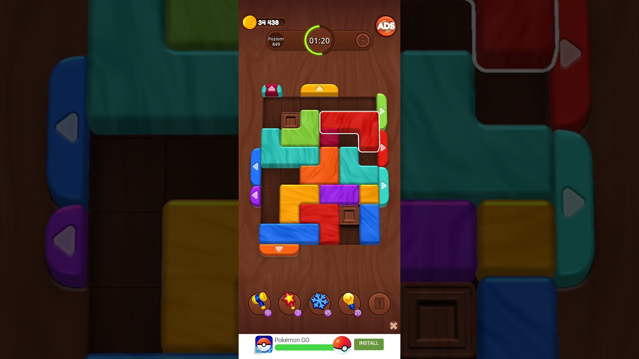 Color Wood Jam Level 849: Color Wood Jam Level 849