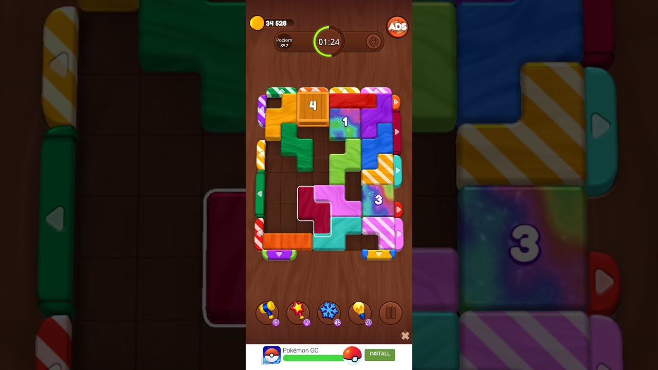 Color Wood Jam Level 852: Color Wood Jam Level 852