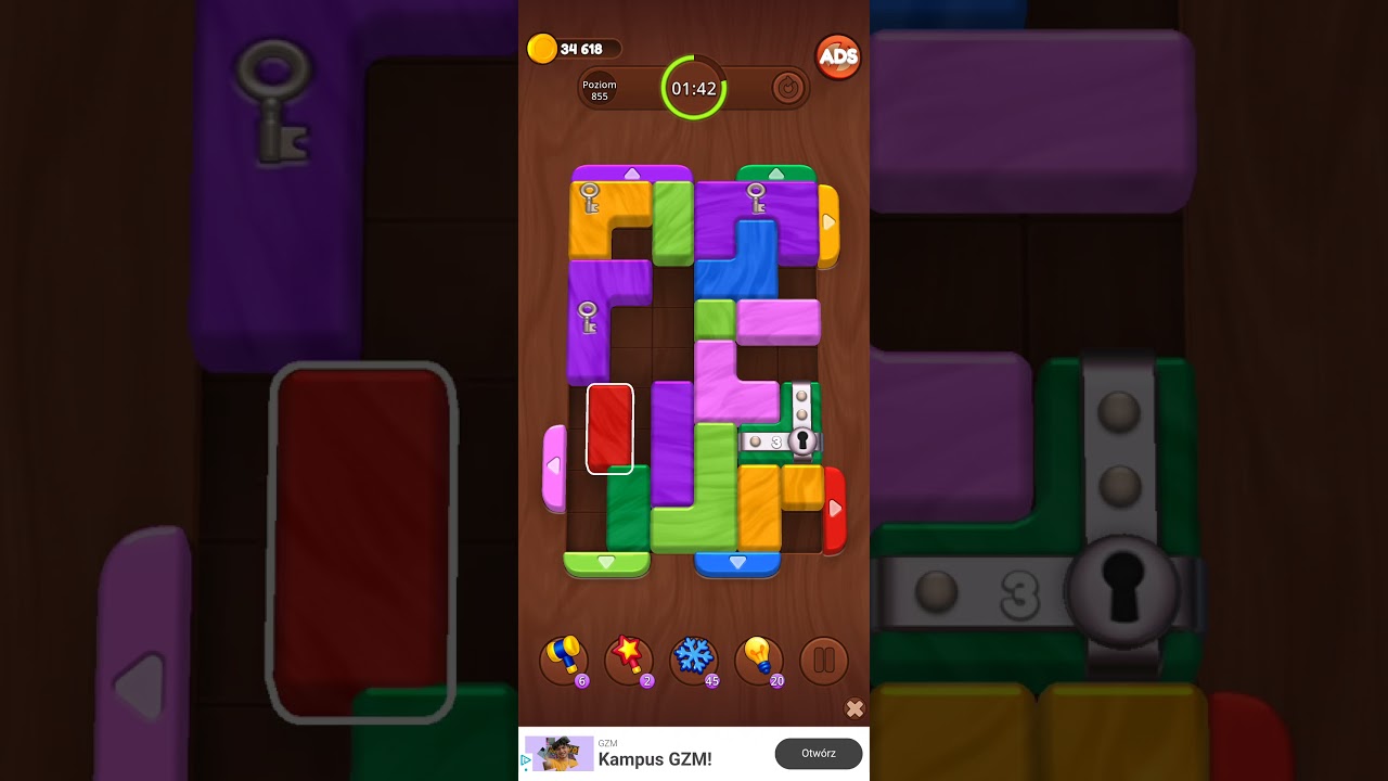 Color Wood Jam Level 855: Color Wood Jam Level 855