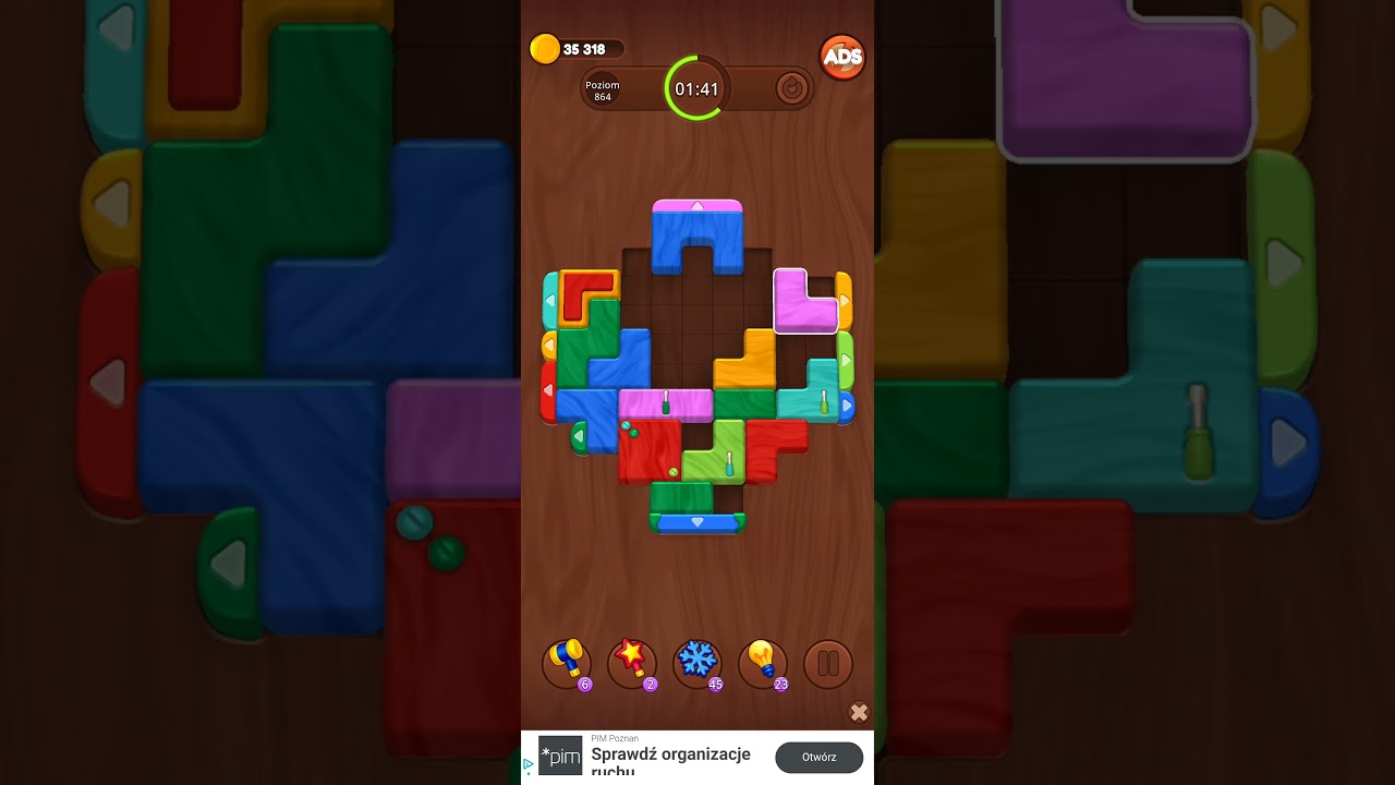Color Wood Jam Level 864: Color Wood Jam Level 864