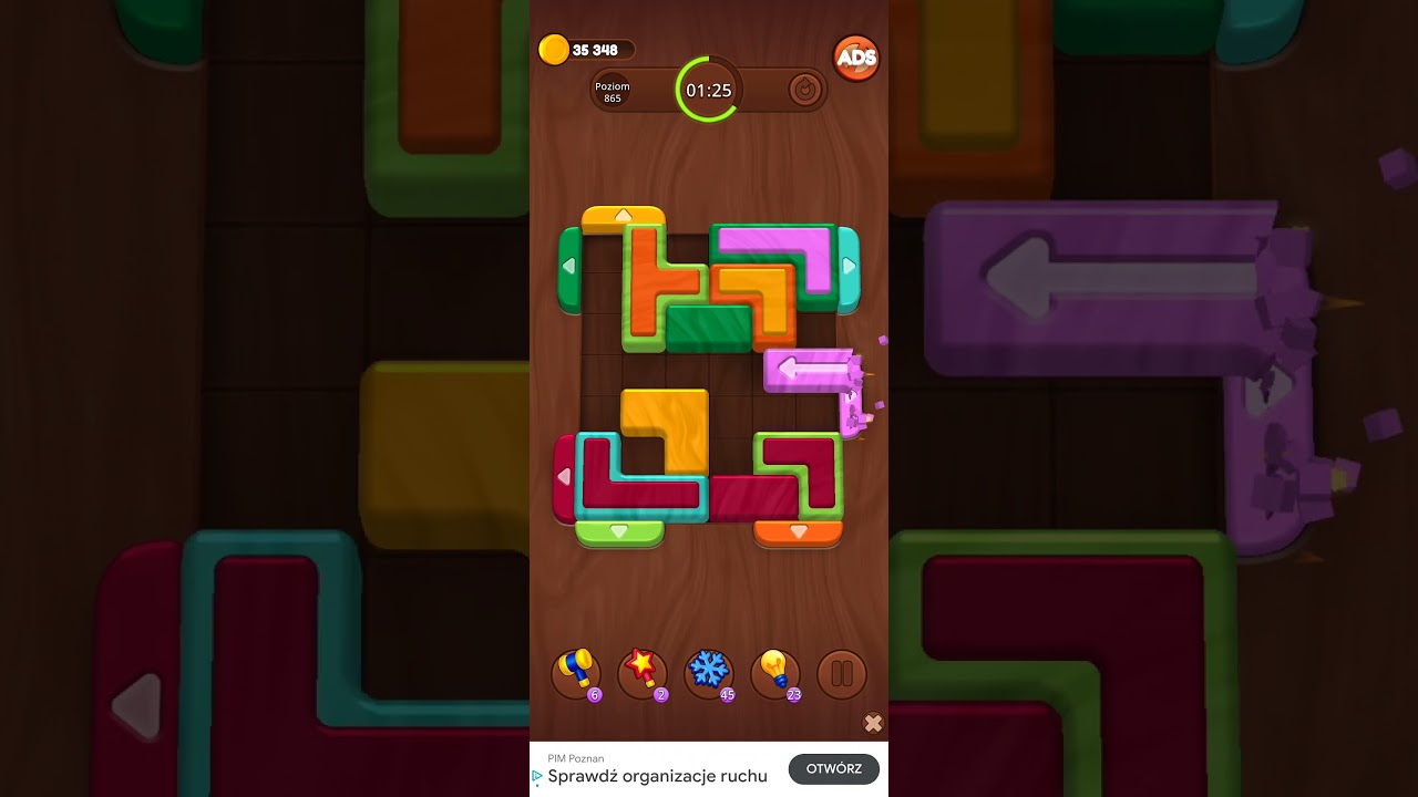 Color Wood Jam Level 865: Color Wood Jam Level 865